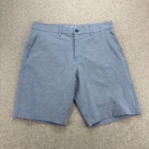 RVCA Chino Shorts Mens 33 Blue Hybrid Quick Dry 4 Way Stretch Summer Surf Beach